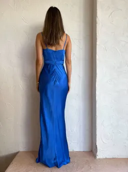 Shona Joy Oliviera Ruched Maxi Dress Blue Size 8 for rent on The Volte - image 5