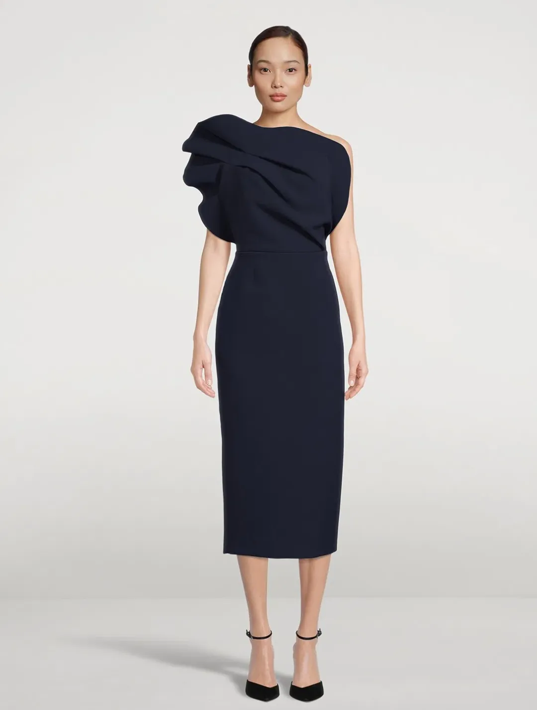 Rachel Gilbert Aurora Dress Navy Size 8 for rent on The Volte - main image