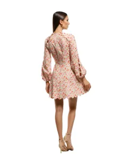 Zimmermann Goldie Scallop Short Dress Floral Size 1 / AU 10 for rent on The Volte - image 3