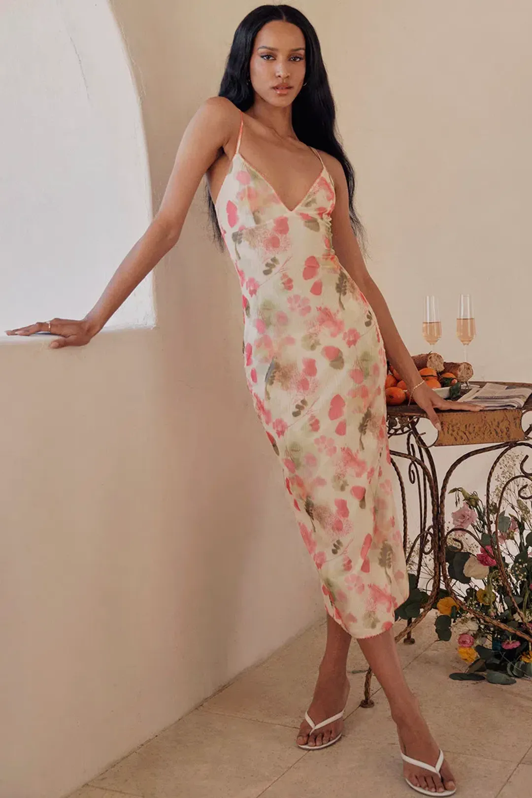 House of CB Mistress Rocks Midi Floral Print Size XL / AU 14 for rent on The Volte - main image