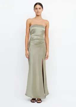 Bec & Bridge The Dreamer Strapless Dress in Sage Green Size 12 for rent on The Volte - image 1