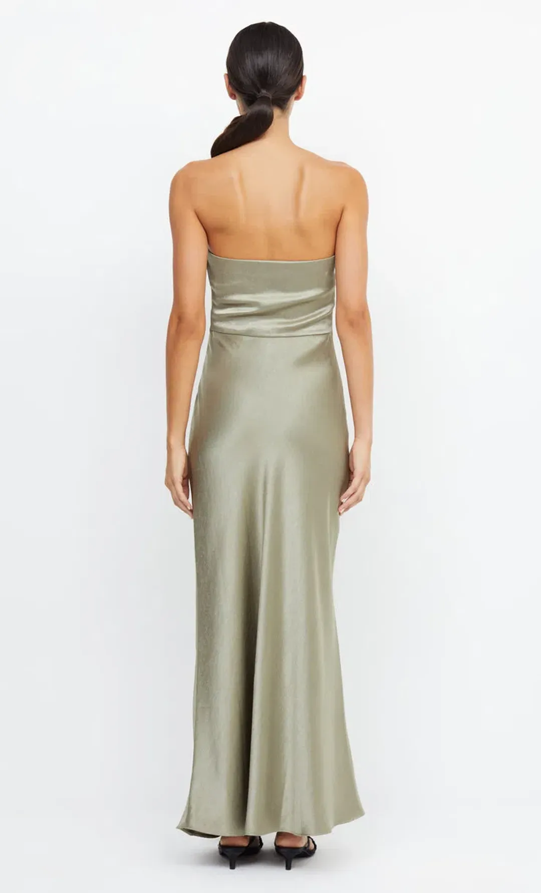 Bec & Bridge The Dreamer Strapless Dress in Sage Green Size 12 for rent on The Volte - main image
