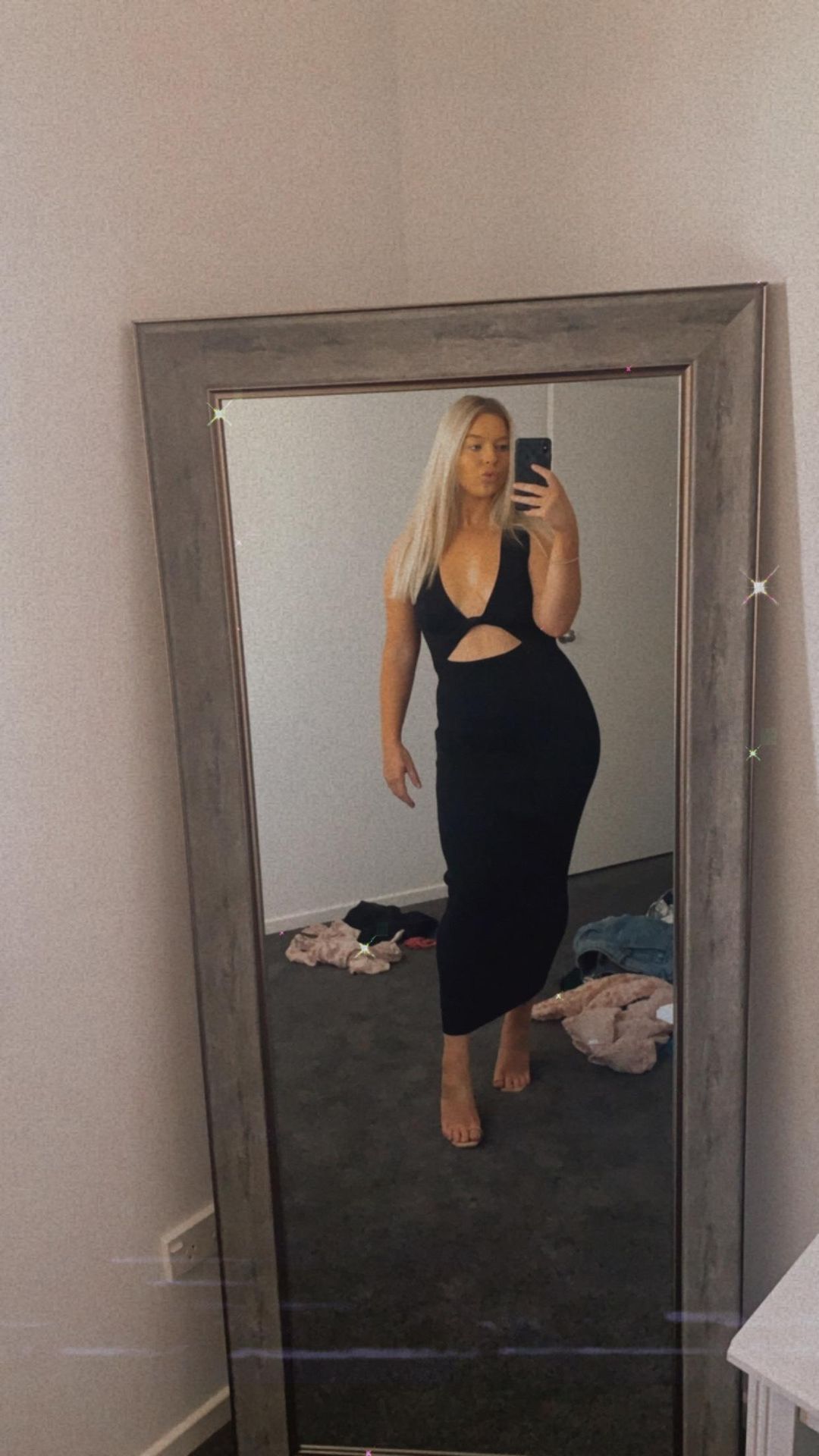 Bec & Bridge Sorbet Summer Midi Dress Black Size 12 for rent on The Volte - main image