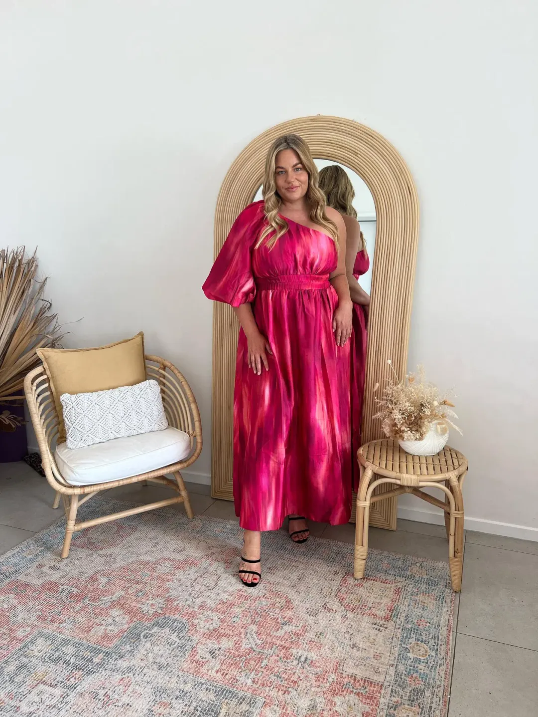 Sheike Vivianne Maxi Dress Pink Size 16 for rent on The Volte - main image