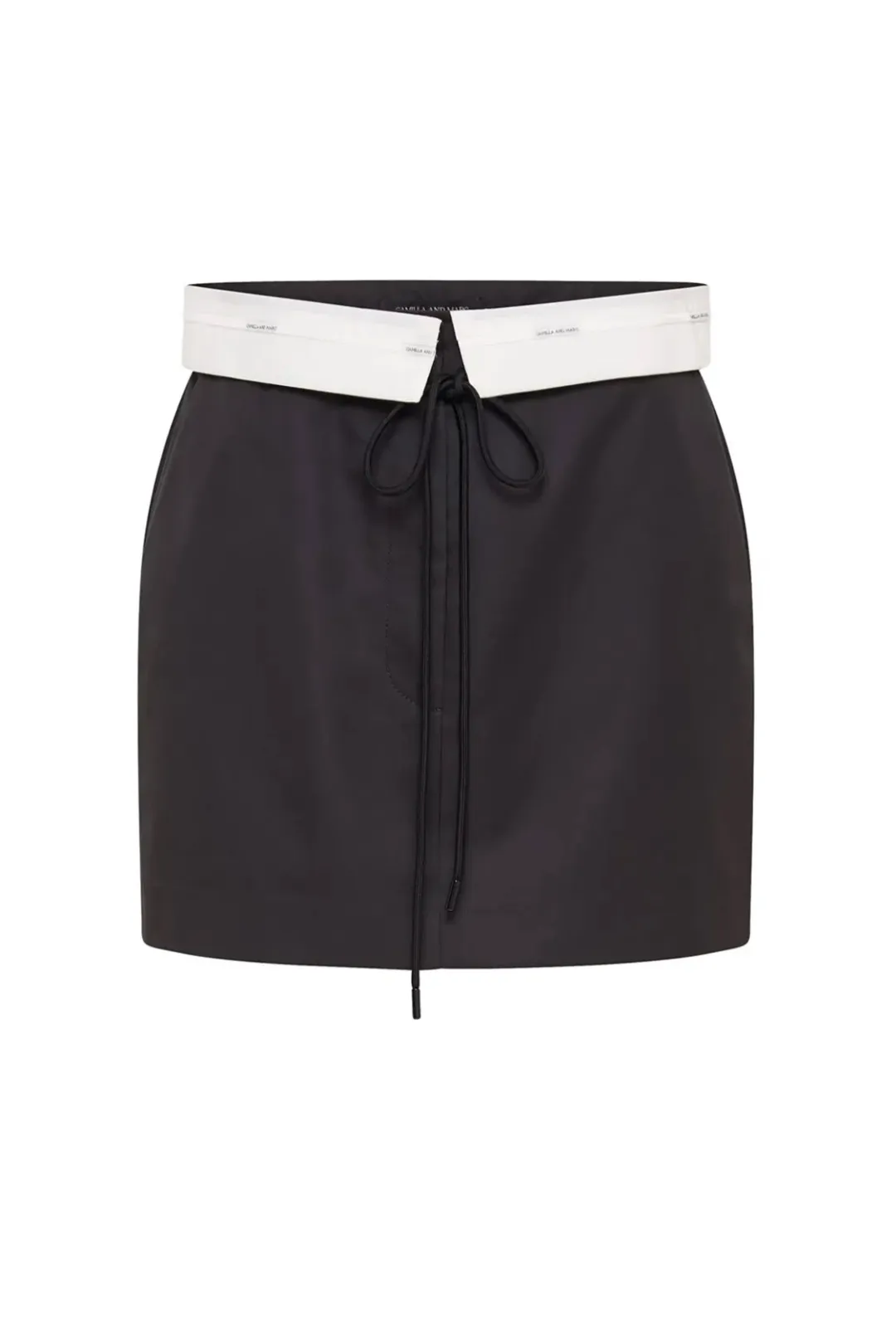 Camilla and Marc Conrad Mini Skirt Black Size 8 for rent on The Volte - main image
