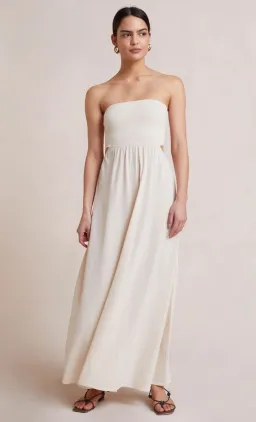 Bec & Bridge Miranda Knit Dress Beige Size 6 for rent on The Volte - image 2