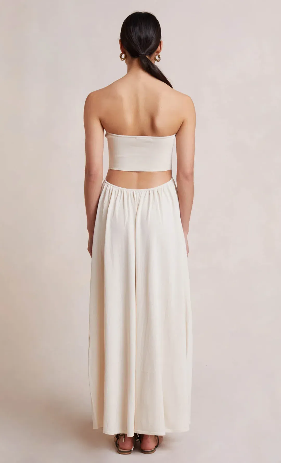 Bec & Bridge Miranda Knit Dress Beige Size 6 for rent on The Volte - main image