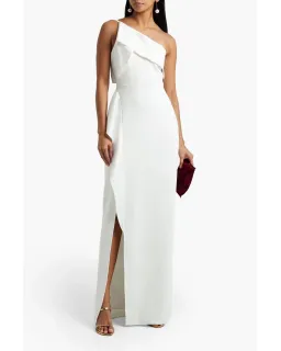 Halston Heritage Leda Gown White Size 6 for rent on The Volte - image 1