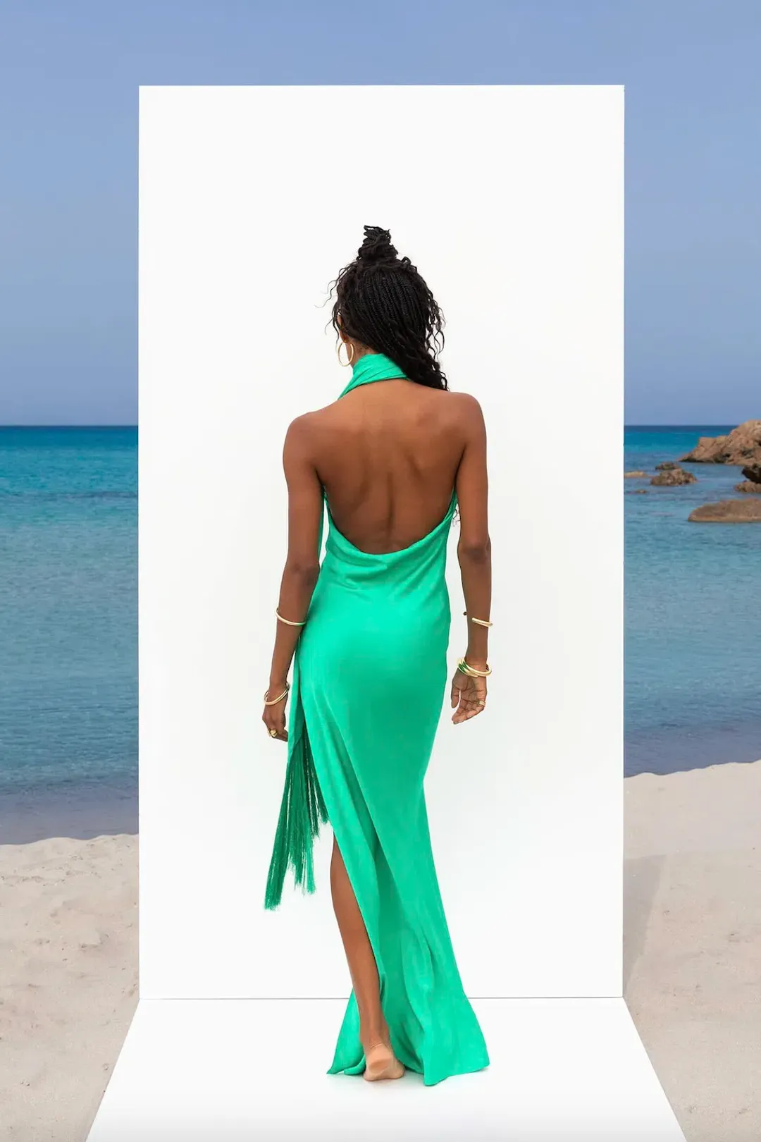 Rat & Boa Azzara Dress Green Size XS / AU 6 for rent on The Volte - main image