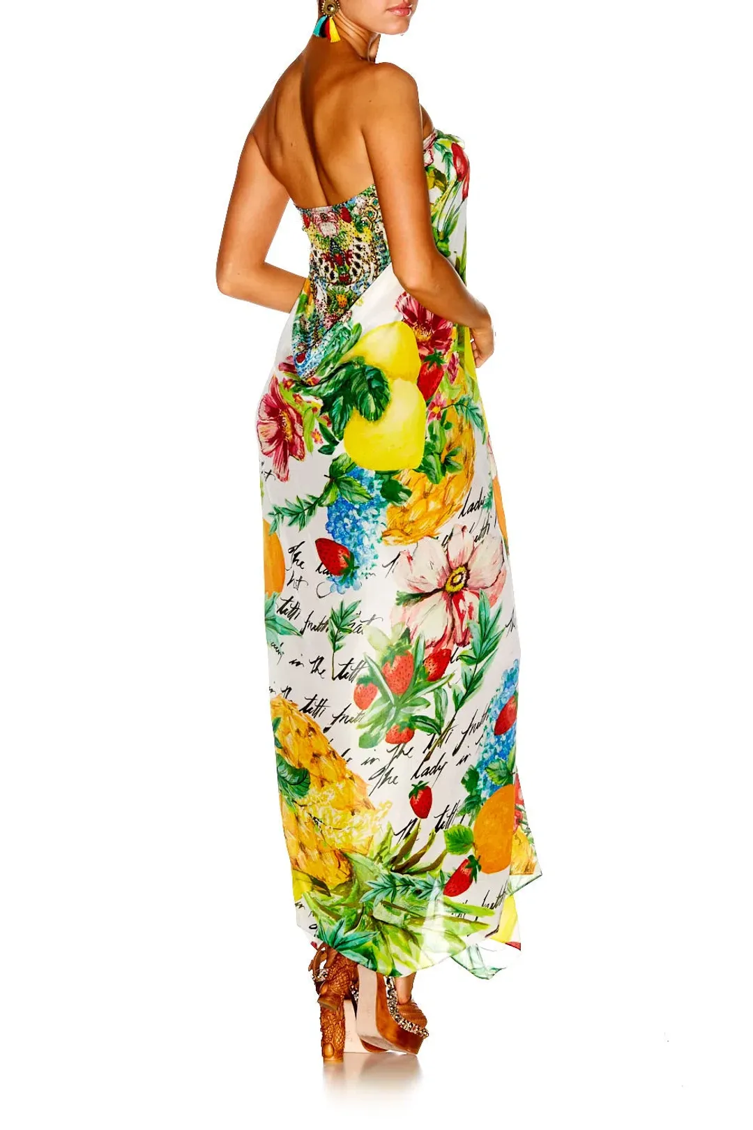 Camilla There's No Place Like Rio Round Neck Kaftan One Size for rent on The Volte - main image