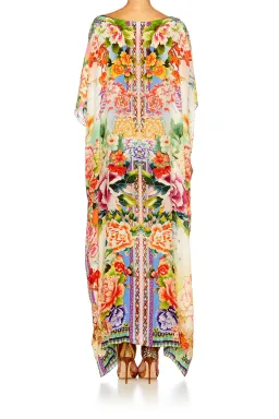 Camilla Flower Hour Round Neck Kaftan One Size  for rent on The Volte - image 3