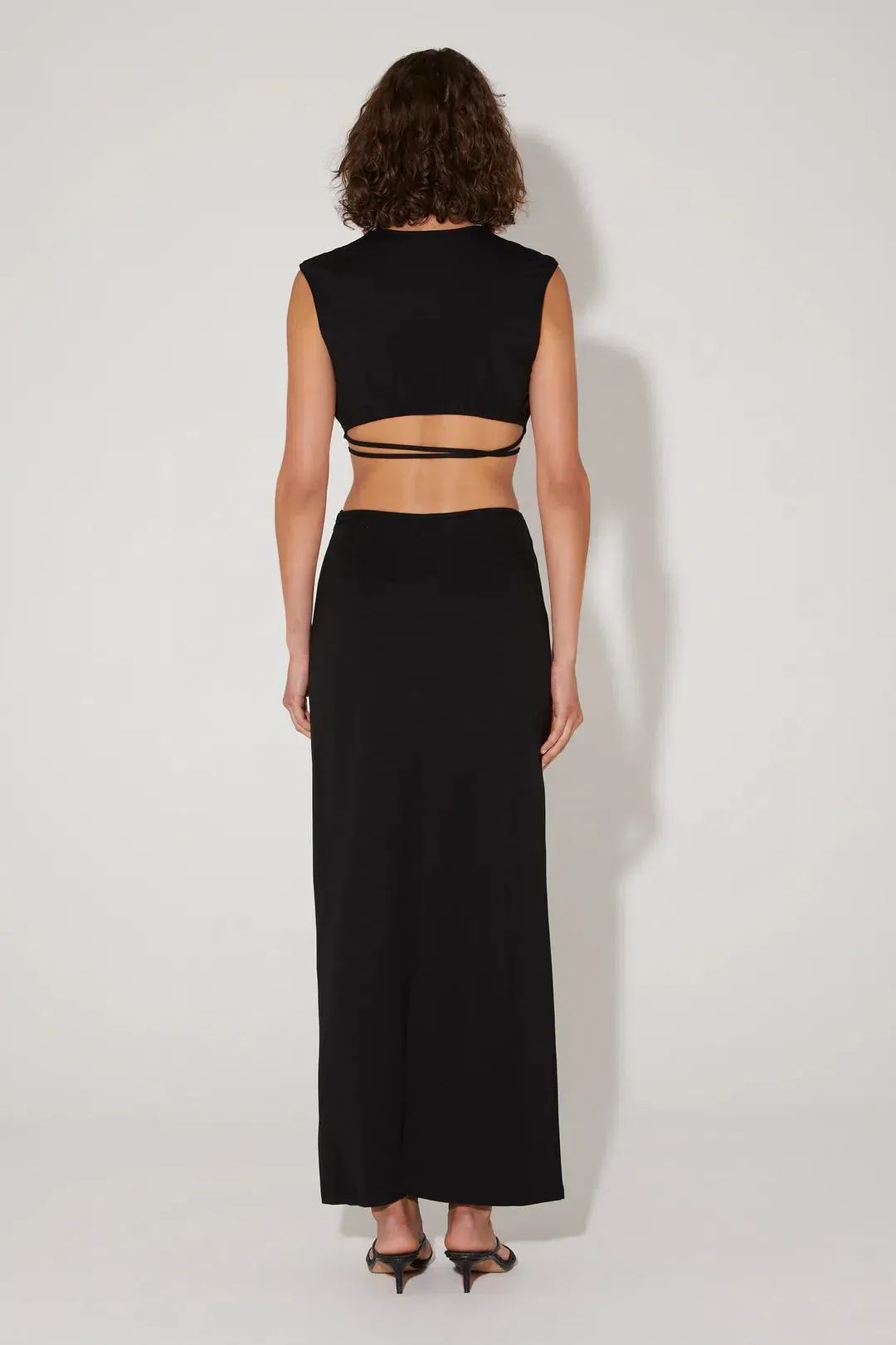 Hansen & Gretel Whitaker Top and Lissa Skirt Set Black Size 10 for rent on The Volte - main image