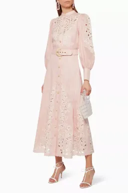 Zimmermann Freja Embroidered Dress in Blossom Size 0/Au 8 for rent on The Volte - image 2