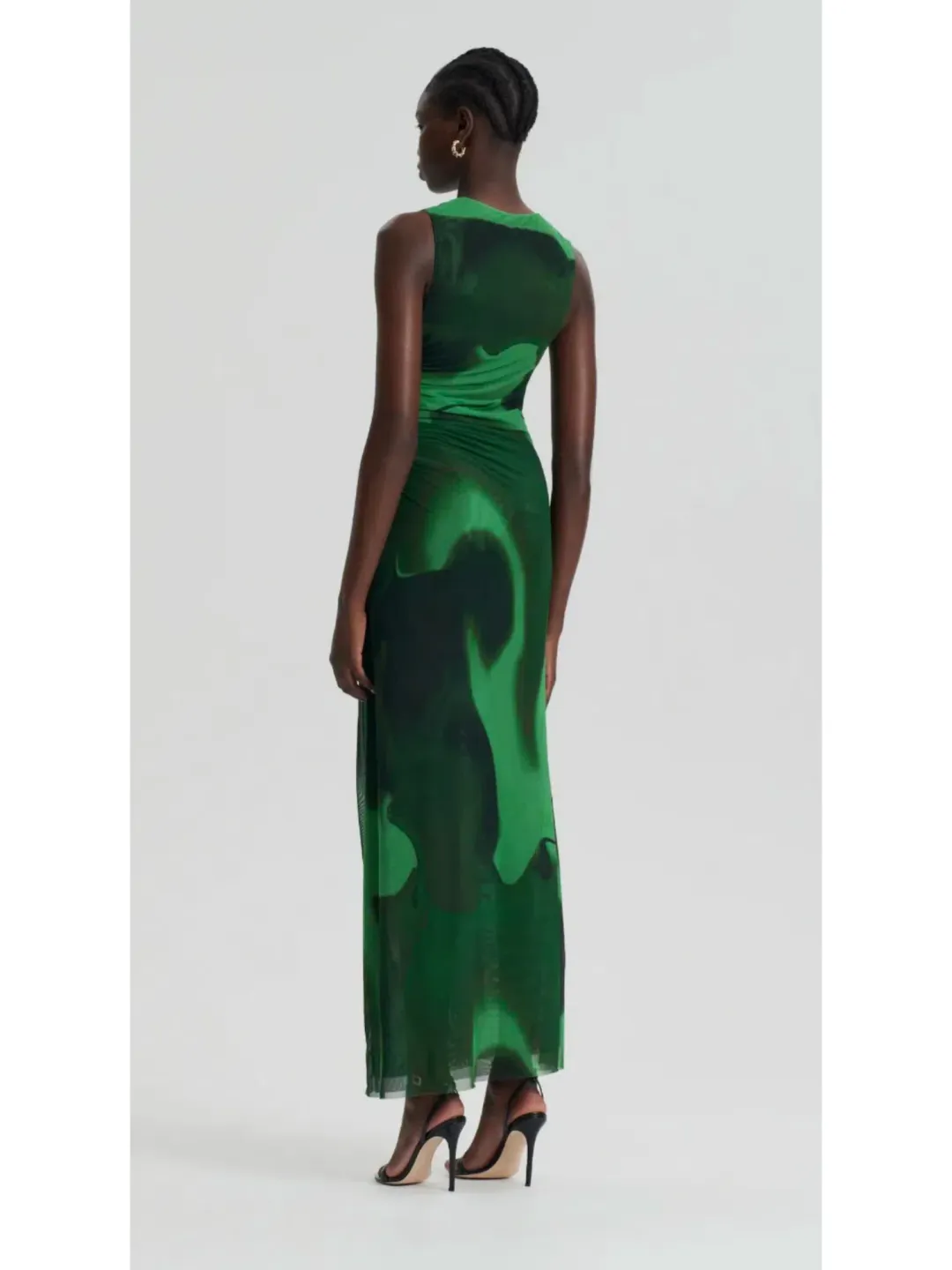 Scanlan Theodore Safari Dress Watercolour Safari Green Size AU 6 for rent on The Volte - main image