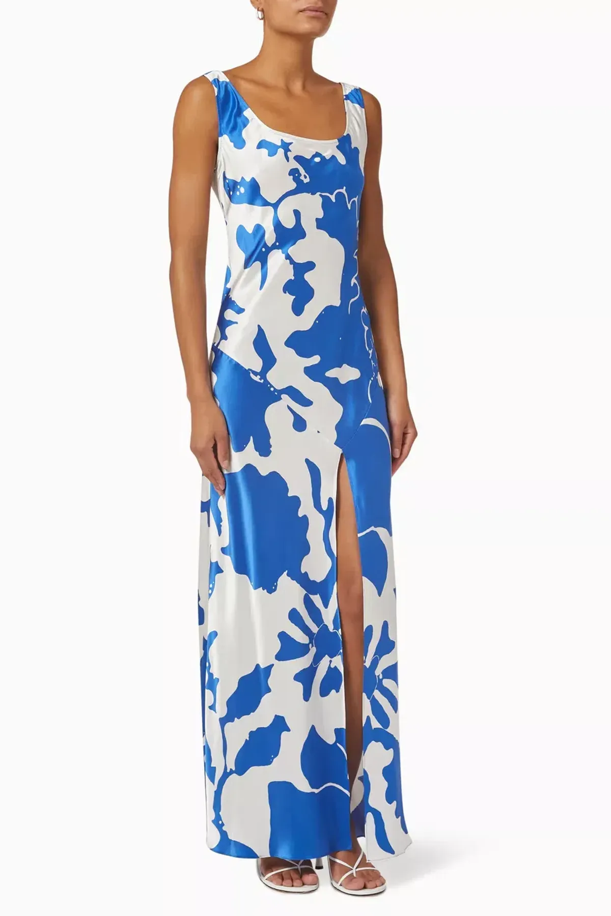 Sir the Label Esme Bias Dress in Merce Abstract Print Size AU 8 for rent on The Volte - main image