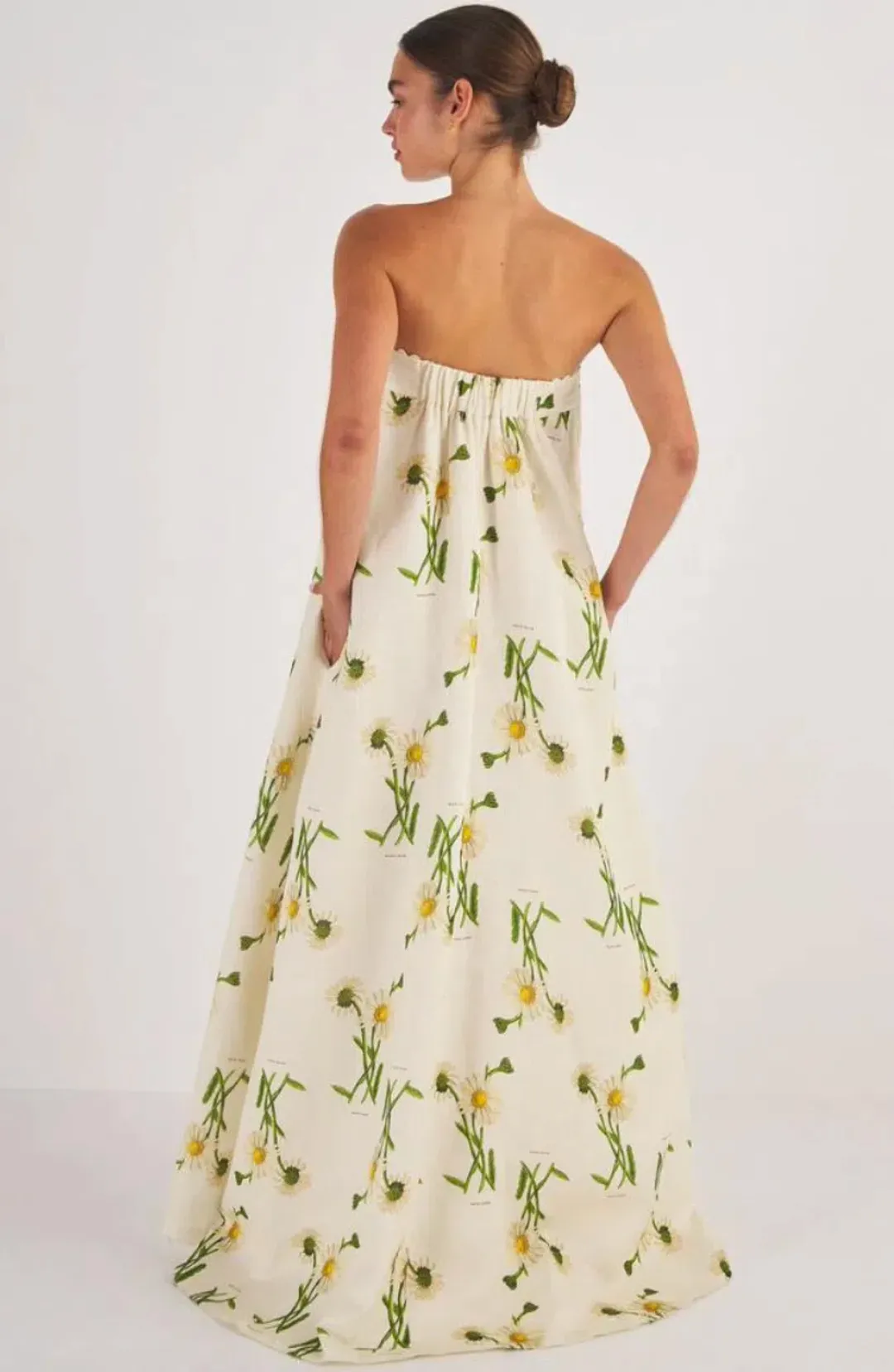 Oroton Field Daisy Gown Cream Size AU 6  for rent on The Volte - main image