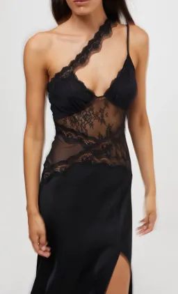 Bec & Bridge Ria Asym Maxi Dress Black Size 10 for rent on The Volte - image 2