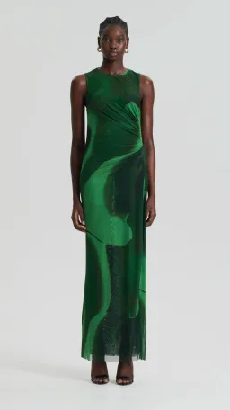 Scanlan Theodore Safari Italian Watercolour Dress Safari Size 10 for rent on The Volte - image 2