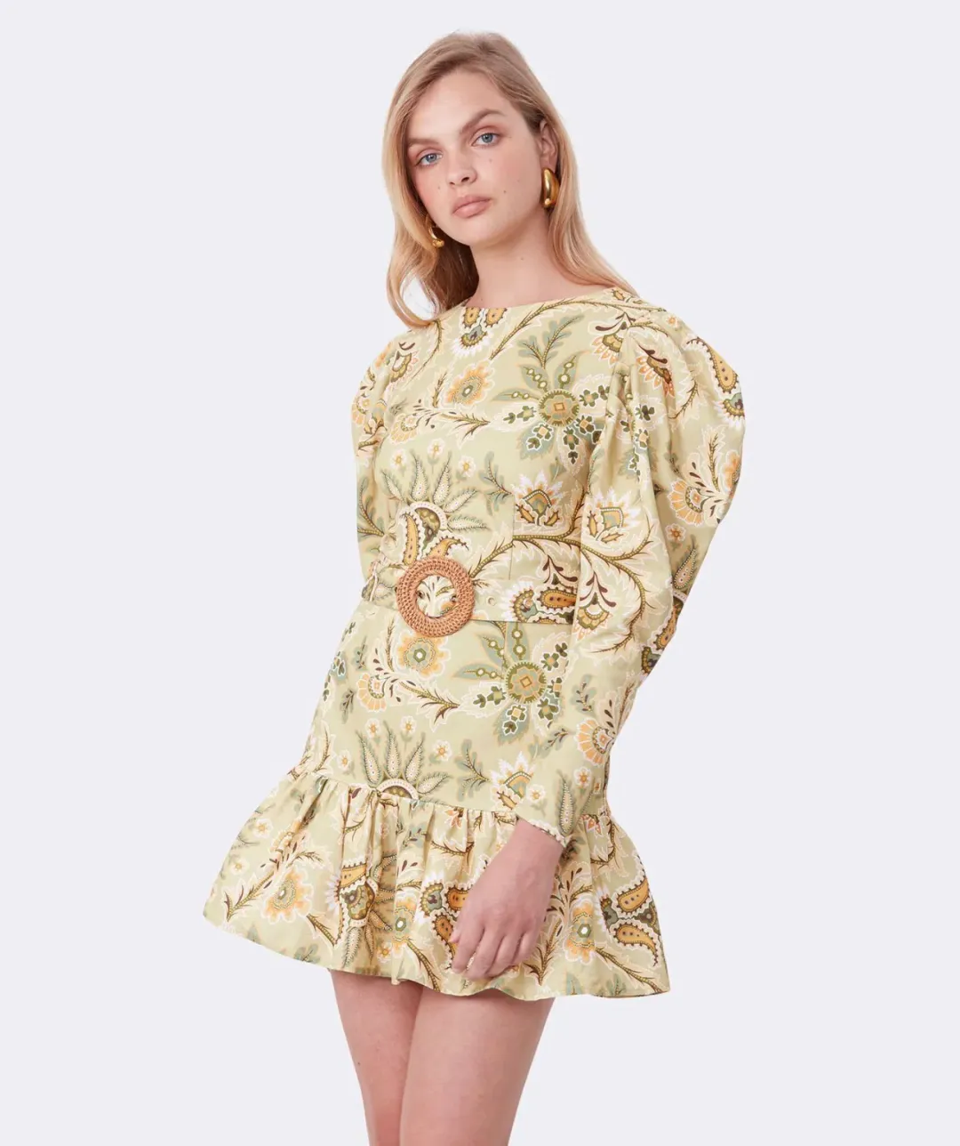 Torannce Edie All Day Dress Green/Print Size 12 for rent on The Volte - main image