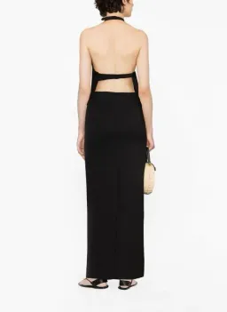 Wardrobe Nyc Backless Halter Top and Column Skirt Black Size M/AU 10 for rent on The Volte - image 3