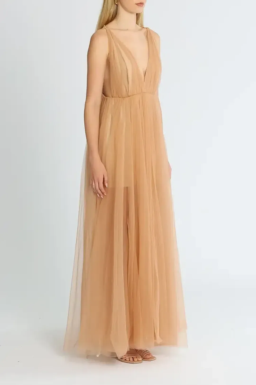 Lexi Amalie Dress Apricot Blush Size AU 8 for rent on The Volte - main image