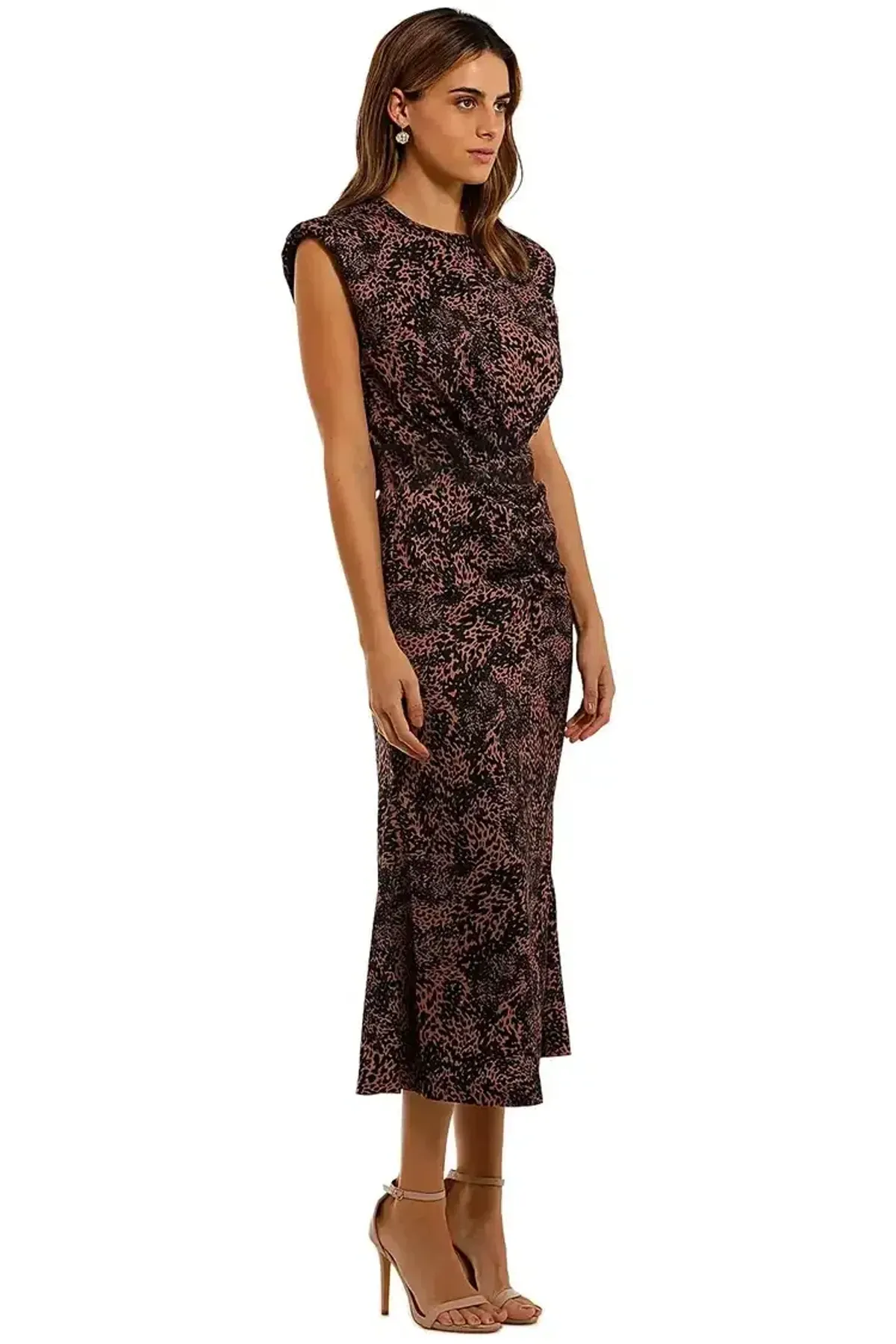 MISHA Carlina Dress Print Size 10 for rent on The Volte - main image