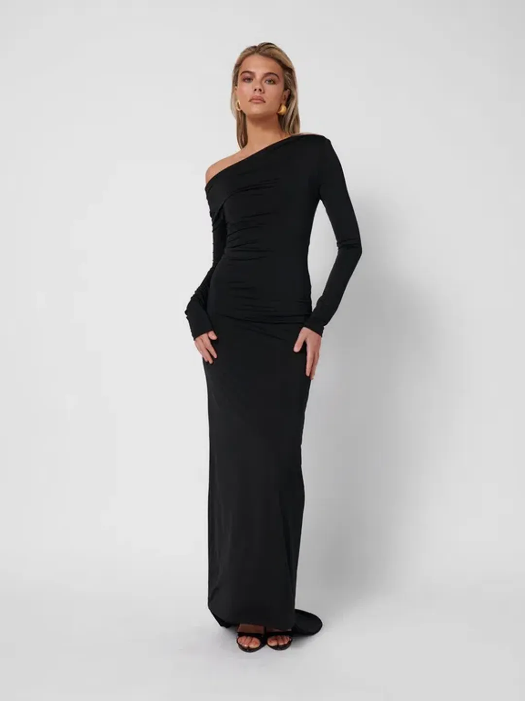 Effie Kats Margot Maxi Dress Black Size 8  for rent on The Volte - main image