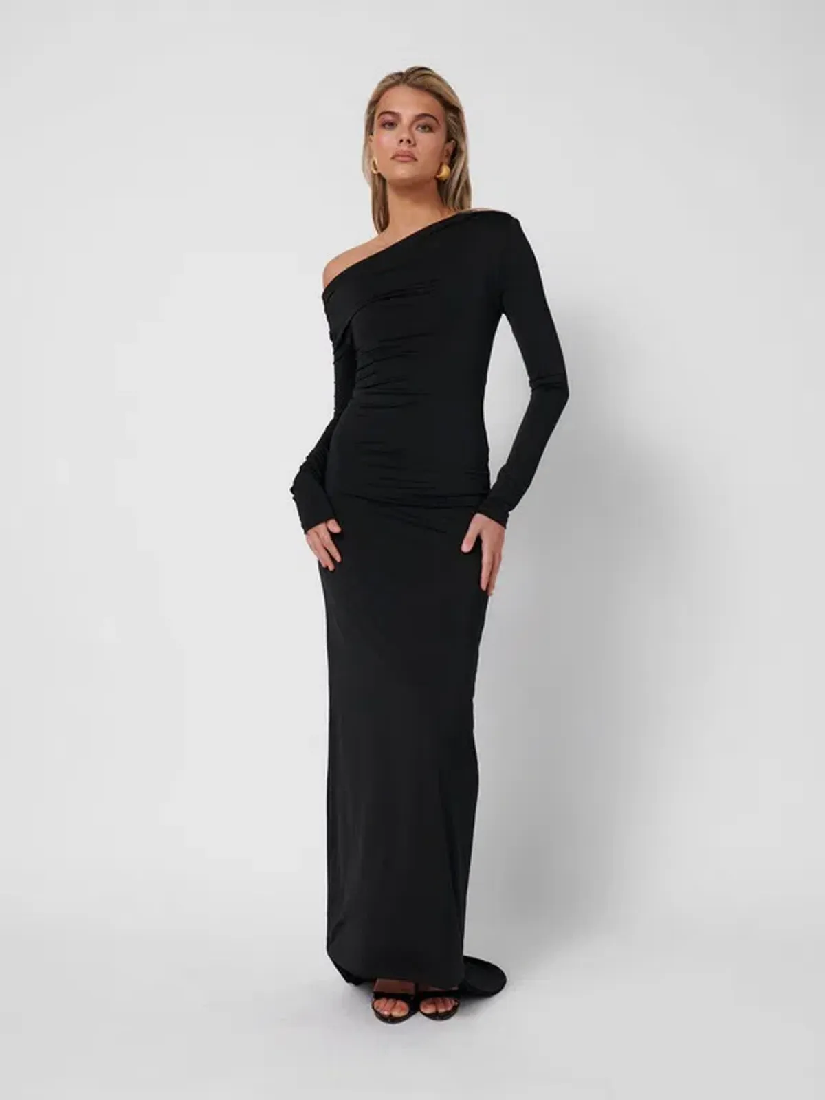 Effie Kats Margot Maxi Dress Black Size 8  for rent on The Volte - main image