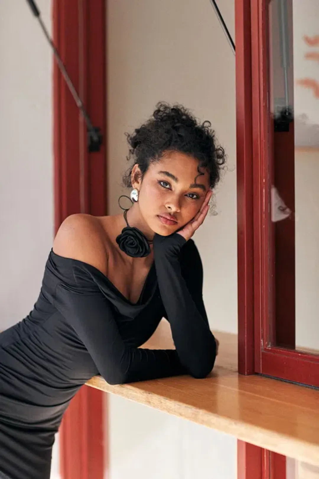 Effie Kats Margot Maxi Dress Black Size 8  for rent on The Volte - main image