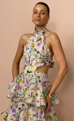 Aqua Blu The Jardine Heather Dress Print Size 10 for rent on The Volte - image 4