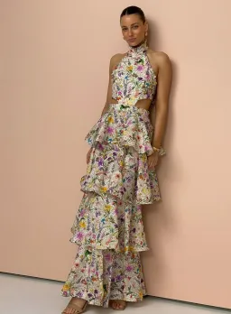 Aqua Blu The Jardine Heather Dress Print Size 10 for rent on The Volte - image 7