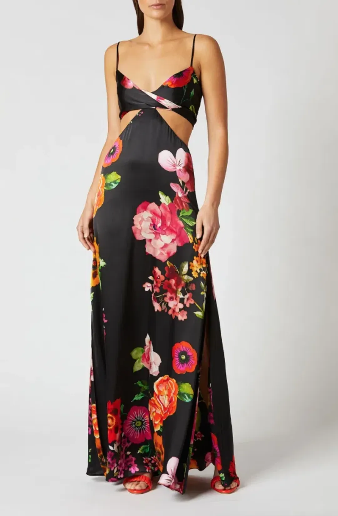 Scanlan and Theodore Silk Floral Print Dress Floral Size AU 12 for rent on The Volte - main image