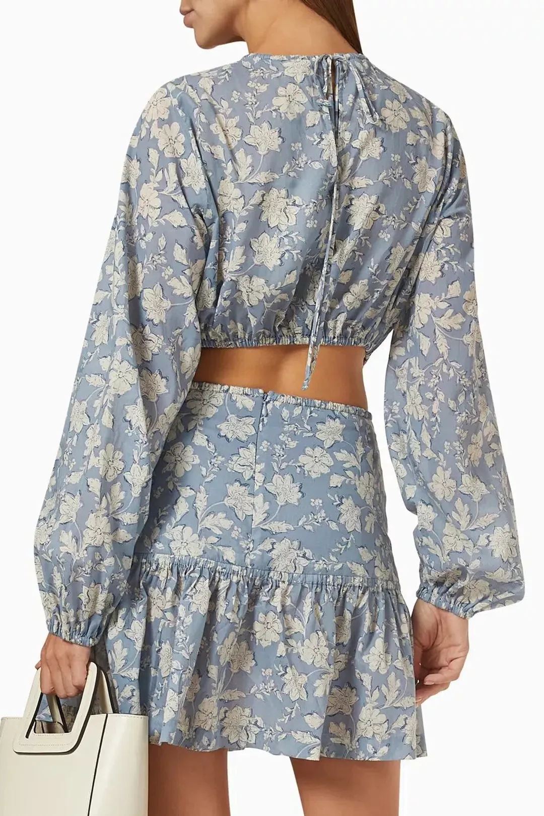 Bec & Bridge Floral Skies Mini Dress in Cotton Size 12  for rent on The Volte - main image