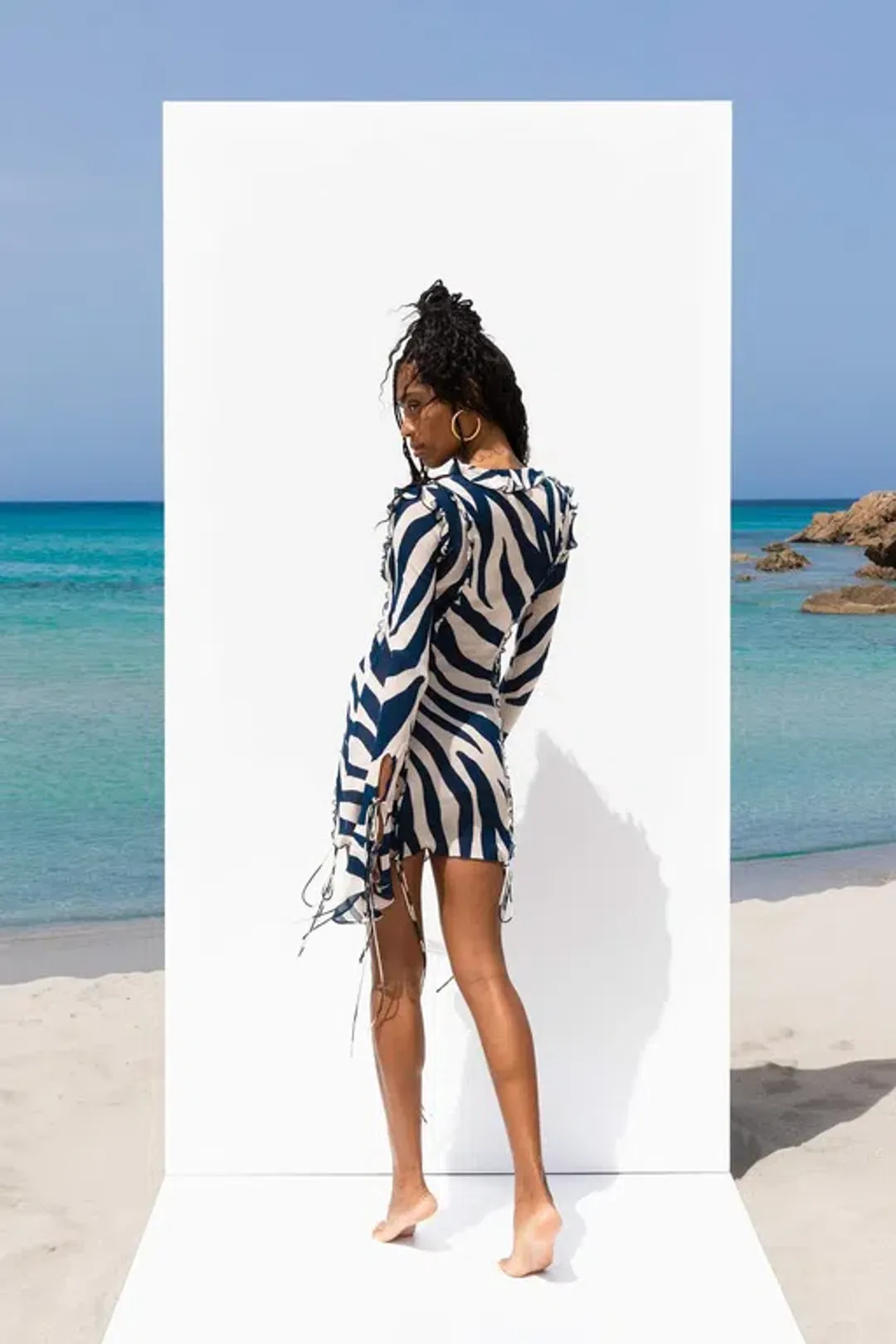 Rat & Boa Annika Dress Animal Print Size 8  for rent on The Volte - main image