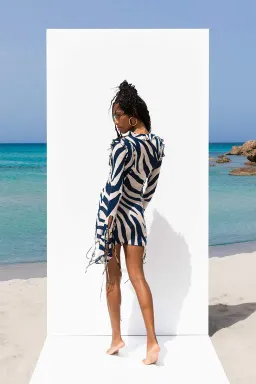 Rat & Boa Annika Dress Animal Print Size 8  for rent on The Volte - image 2