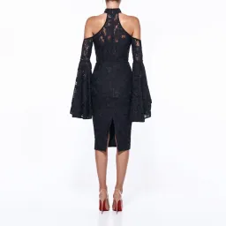 MISHA Poppy Lace Dress Black Size 6/XS for rent on The Volte - image 3