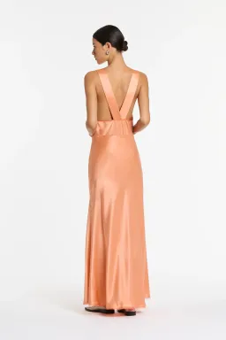 Sir The Label Aries Cut Out Gown in Peach Size 2 / 10 AU for rent on The Volte - image 2