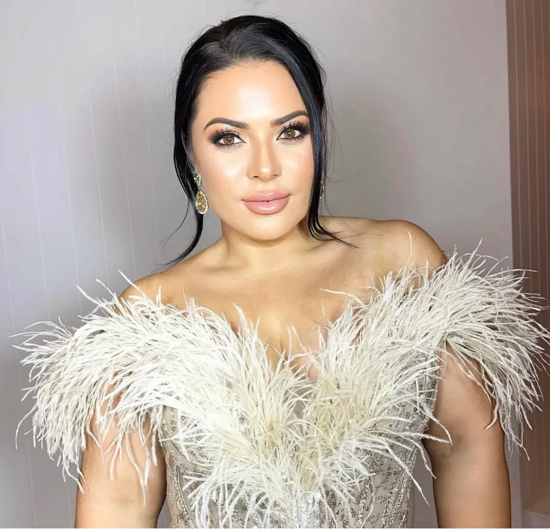 Alberto Davisii AD Feather Gown Gold Size 12 for rent on The Volte - main image