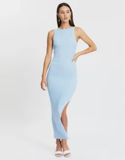 Bec & Bridge Riviera Midi Dress Blue Size 8 for rent on The Volte - image 1