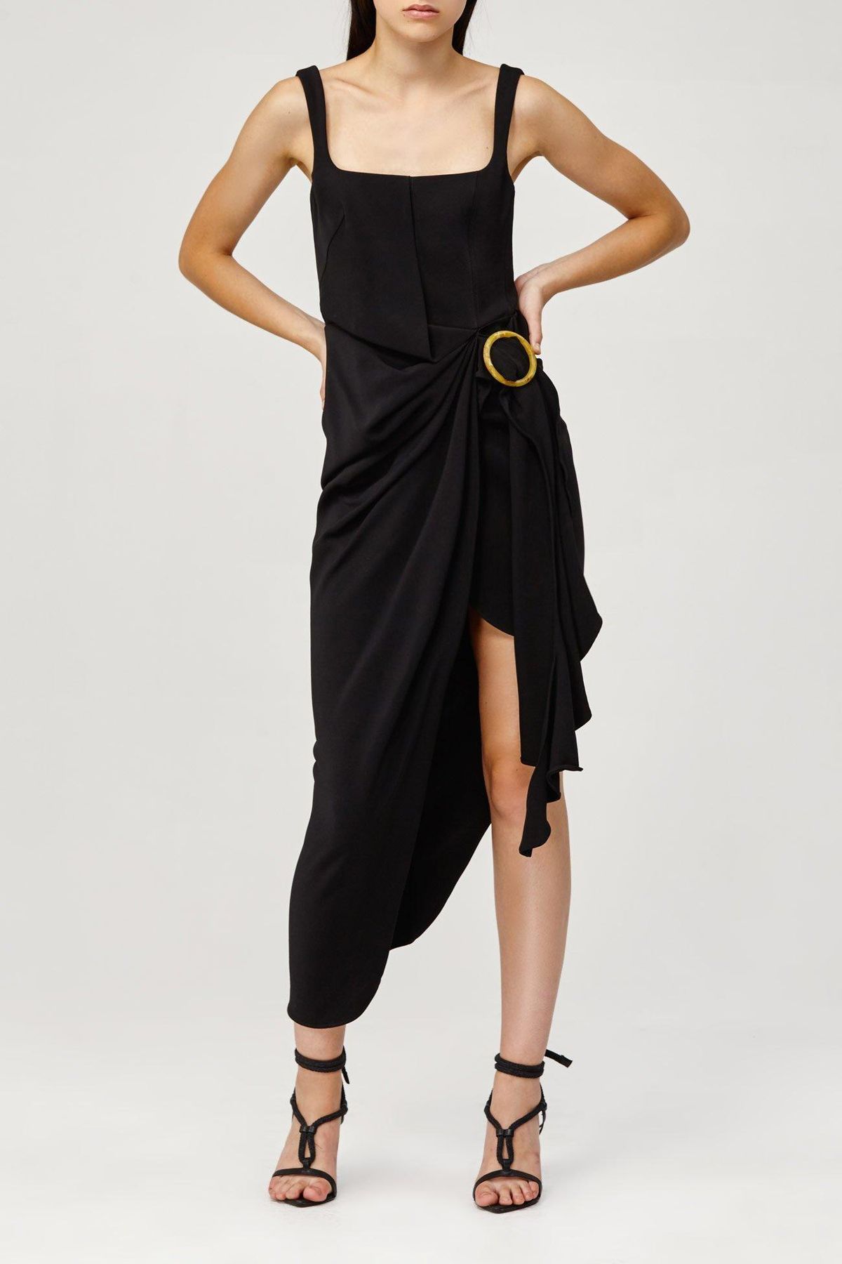 Acler Maine Dress Black size 12 for rent on The Volte - main image