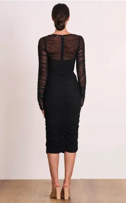 Pasduchas Lunar Tapered Midi Dress Black Size 10 for rent on The Volte - image 3