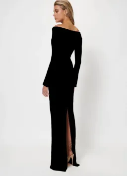 Effie Kats Vale Gown Black Size M / AU 10 for rent on The Volte - image 3