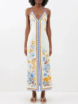 Zimmermann Halcyon Slip Dress Floral Size 1 / AU 10 for rent on The Volte - image 1