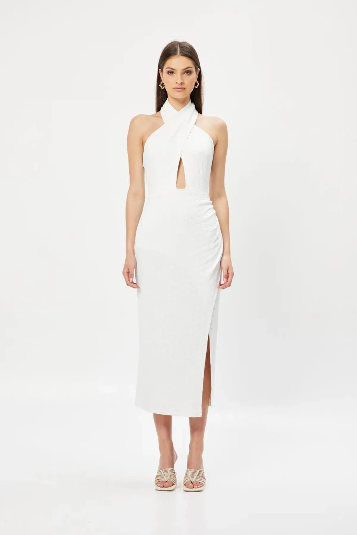 Elliat Kalinago Dress White Size M/ AU 10 for rent on The Volte - main image