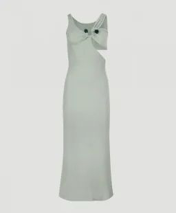 Christopher Esber Disconnect S Buckle Split Dress Mint Size 8 for rent on The Volte - image 3