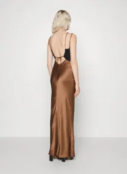 Bec & Bridge Kehlani V Dress Bronze Size 6 for rent on The Volte - image 2
