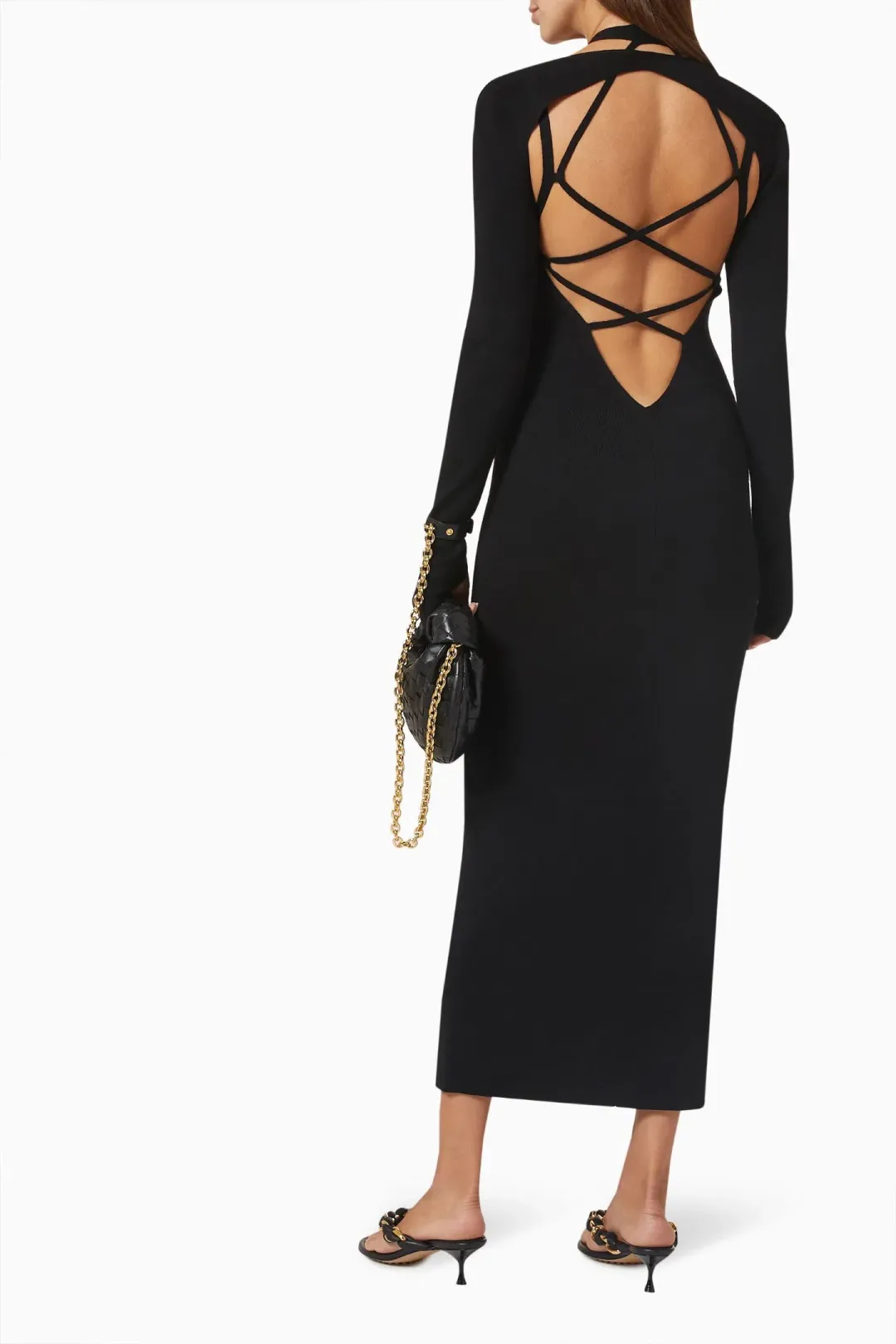 Dion Lee Plaited Merino Rib Dress Black Size XXS/Au 4 for rent on The Volte - main image
