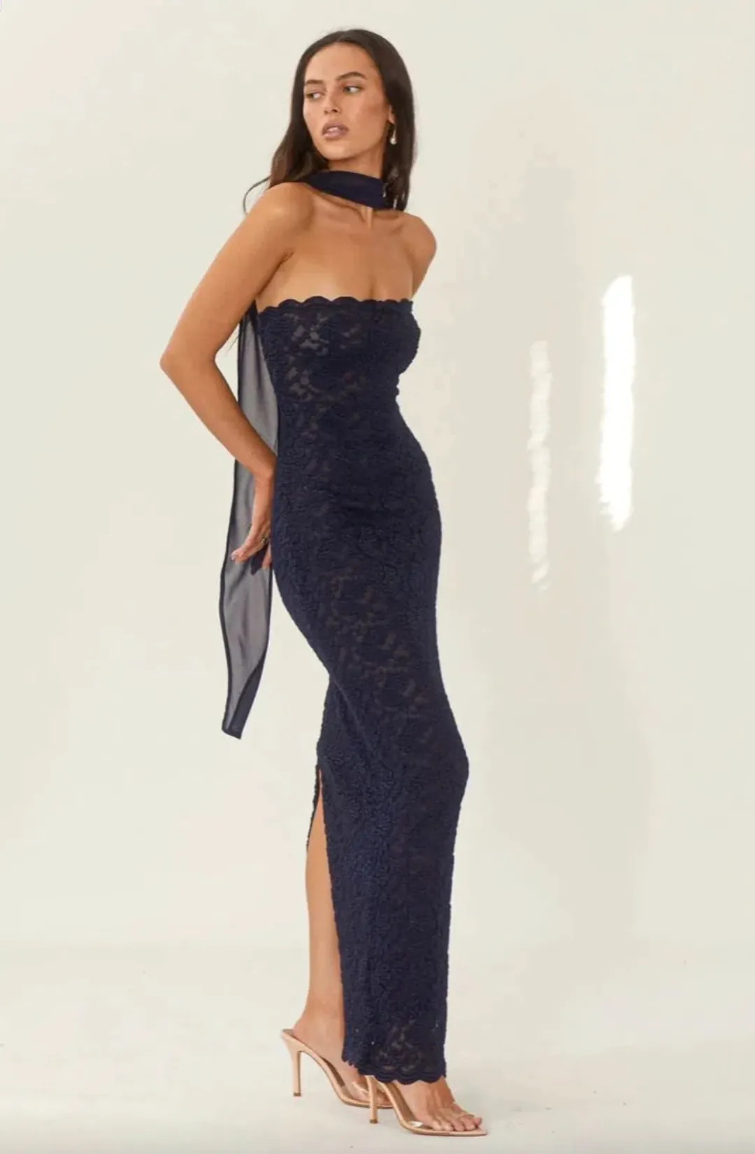 Arcina Ori Meredith Dress Navy Size S / AU 8 for rent on The Volte - main image