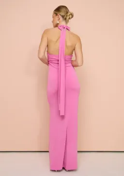 Sofia The Label Wildflower Halter Gown In Pink Size AU 10 for rent on The Volte - image 3