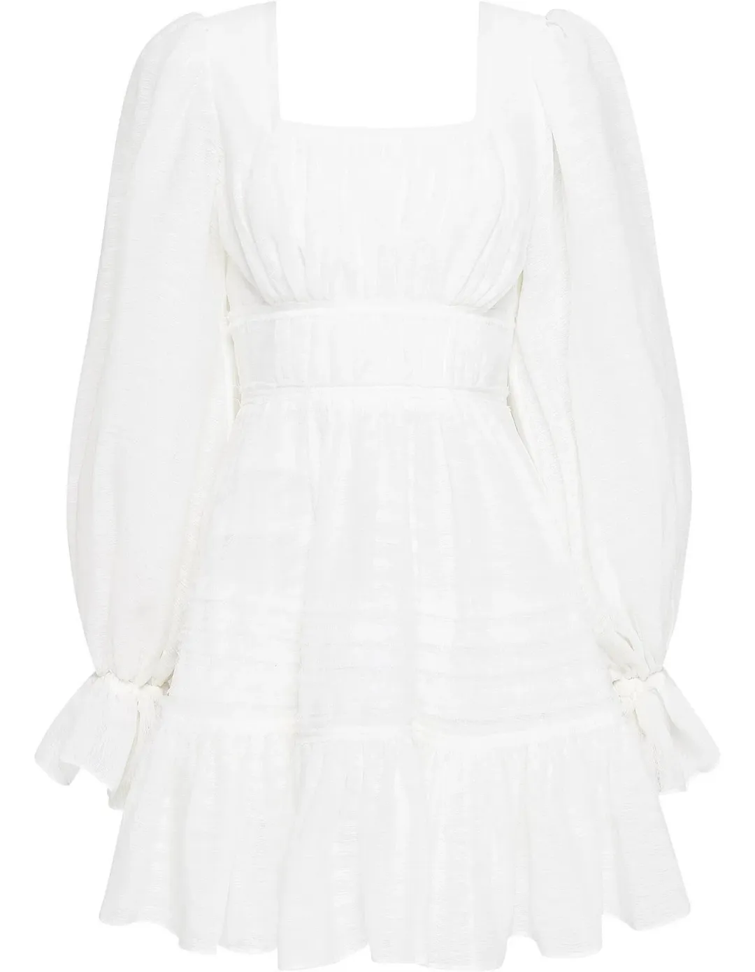 Aje Impression Dress White Size AU 10 for rent on The Volte - main image